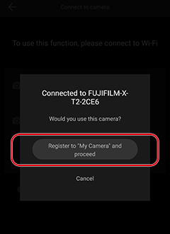 Connecting to the Camera (Models That Do Not Support Bluetooth)