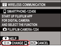 Connecting to the Camera (iOS/Wi-Fi)